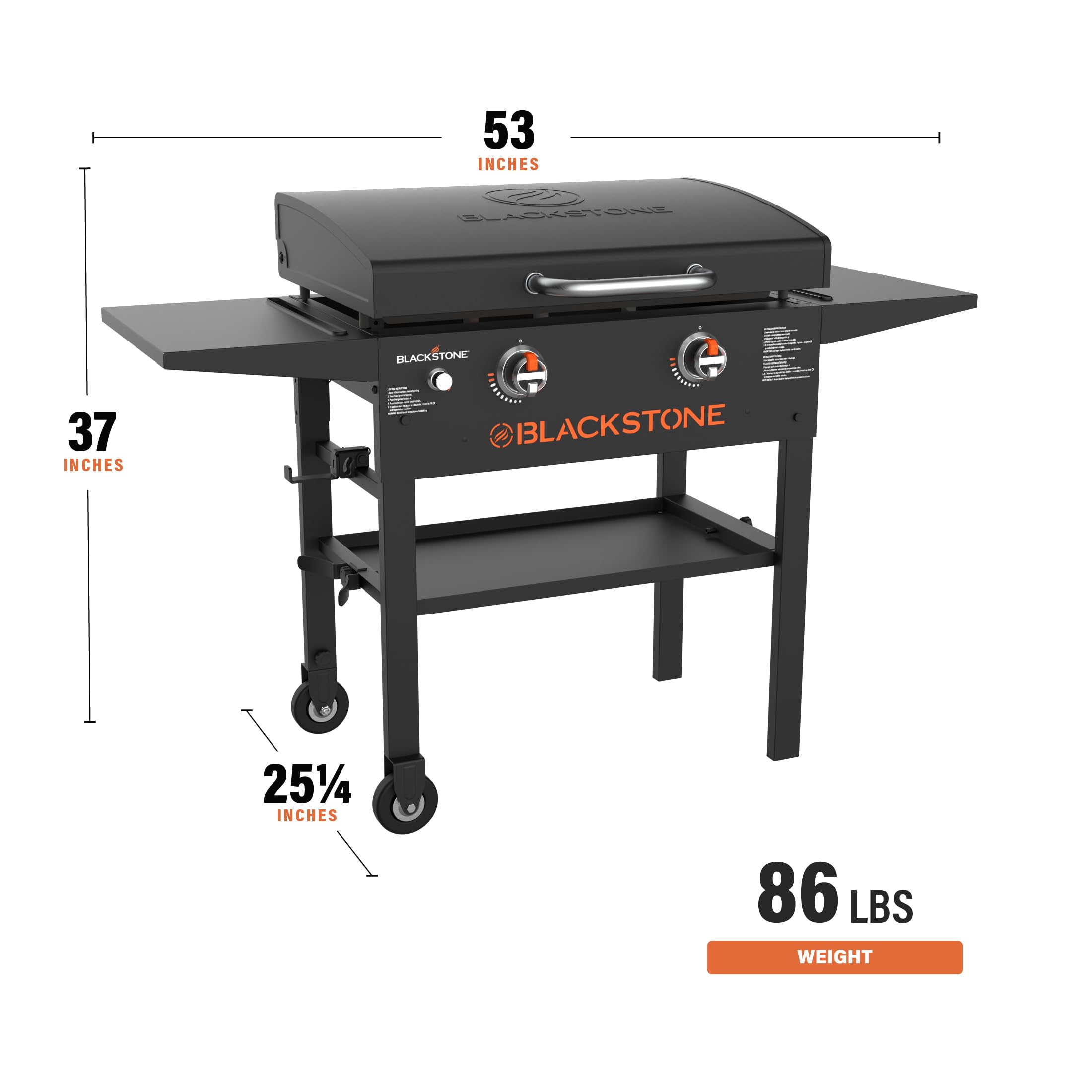 BLACKSTONE 1883 Original 28” Griddle with Integrated Protective Hood